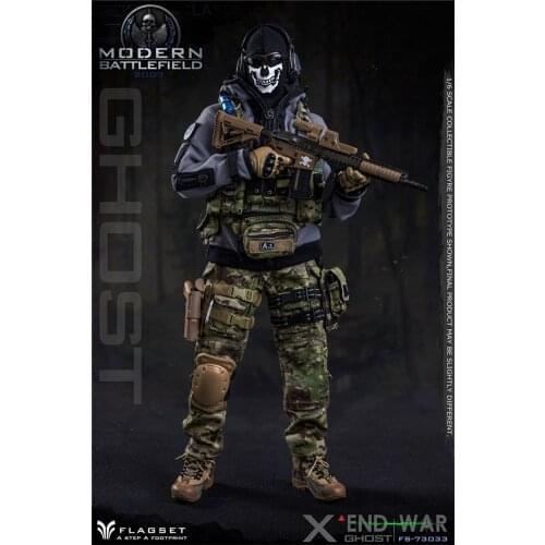 In Stock 1/6th FLAGSET 73033 Doomsday War Ghost of Death Man Weapon Gun Model Full Set For Usual Doll Soldier Collect