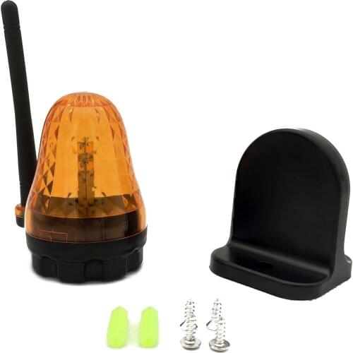 12V 24V 220v outdoor Antenna LED or Bulb Alarm Light Strobe Flashing Emergency Warning Lamp wall mount for Gate Opener no sound