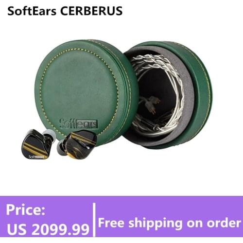 SoftEars CERBERUS In-Ear Earphone 1DD+4BA+2EST Hybrid Drivers HiFi Earbuds with 2Pin 0.78mm Detachable Cable Flagship Headset