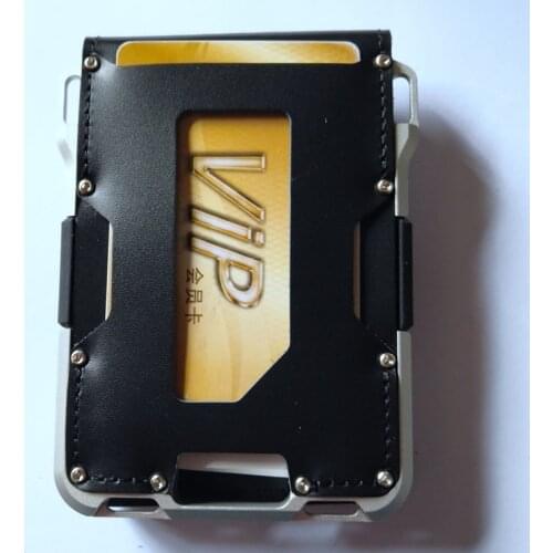 New Men Aluminium Metal Rfid Mini Card Wallet Credit Card Holders Women Fashion ID Bank Credit Cardholder Anti-thief Card Case