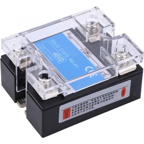 25VD 40VD 60VD 120VD Single Phase Solid State Relay SSR 25A 40A 60A 120A Voltage Relay Module With High Performance Optocoupler