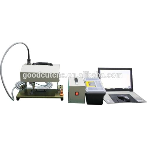 Portable Dot Rinous Peen Pin Marking Machine For Aluminum Name Plate Engraver on Metal With LCD Screen Control