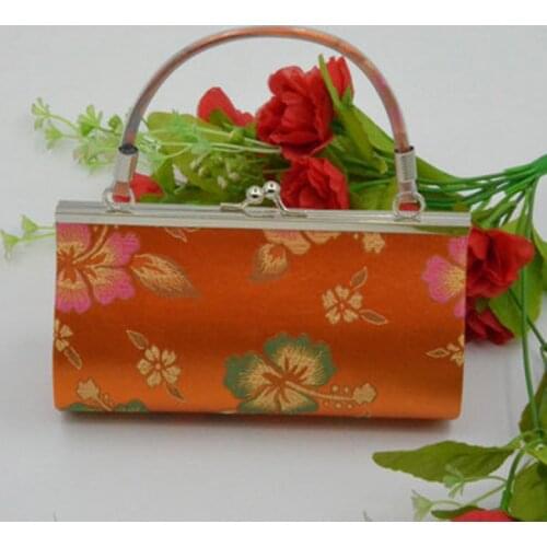 Portable tapestry 7-inch gourd wallet, coin purse bag, gift bag, evening makeup bag