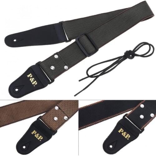 Adjustable Pure Cotton Guitar Strap for Acoustic Electric Bass Guitar Musical Instrument 3 Colors Optional