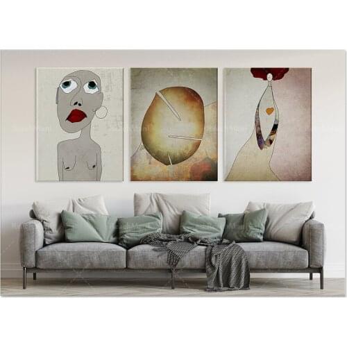 Contemporary Wall Art, Minimal Art Print, Set of 3, Ready to hang