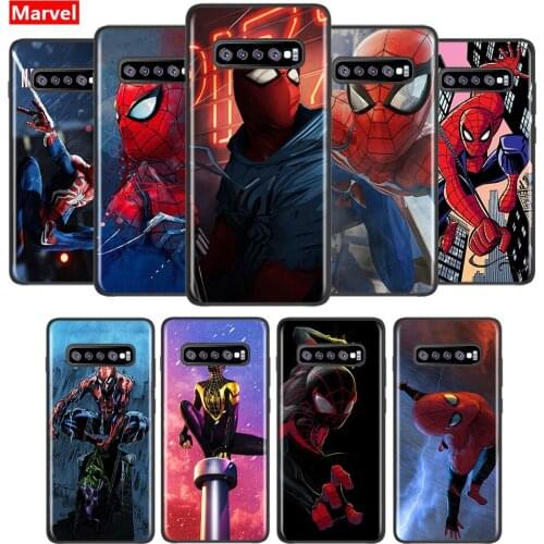 Marvel Super Hero Avengers Spider-Man For Samsung Galaxy S21 S20 FE Ultra S10 Lite S9 S8 Plus S7 S6 Soft TPU Silicone Phone Case