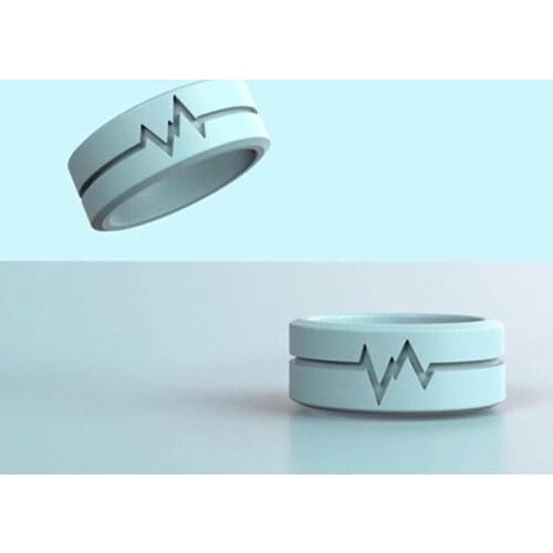 Creative Luminous Silicone Ring for Women Men Jewelry Rings Outdoor Survival Night Glow Rings Self-Luminous Emergency Light