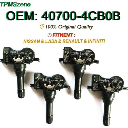 407004CB0B Universal TPMS SENSOR Tire Pressure Monitoring System For Nissan LADA Renault Infiniti 40700-4CB0B 433MHz Tyre Air