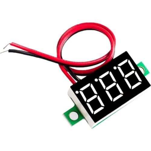 Green Blue Red Second line precision dc digital voltmeter head LED digital voltmeter DC4.5V-30V