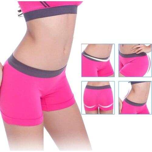 Womens Boxer Briefs Stretchy Comfy Breathable Sports Fitness Panties Sexy Solid Lady Panties Comfortable Boxers Panties