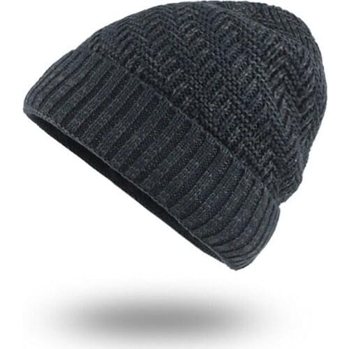 Winter Mens Beanies Crimping Thicken Cat Unisex Solid Casual Slouchy Hat Crochet Ski Beanie Hat Female Soft Baggy Hip Hop Cap