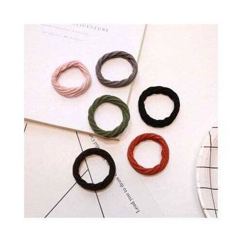 1PCS Hot Sale Random Color Girls Colorful Elastic Lovely Kids Children Hair Ropes Ponytail Elastic Hair Bands Headwear