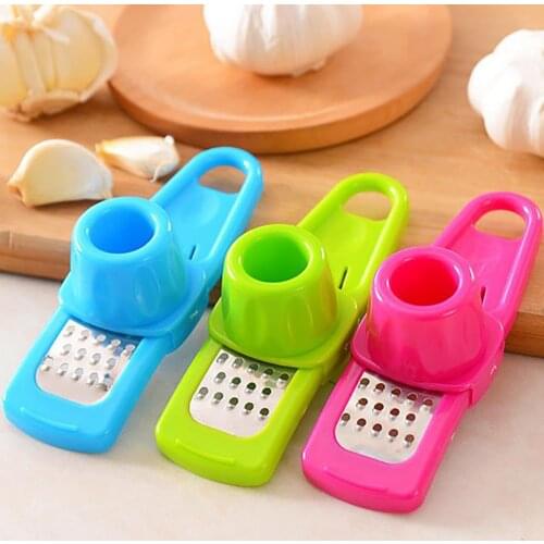 1PC Multi Functional Ginger Garlic Grinding Grater Planer Slicer Cutter Cooking Tool Utensils Kitchen Accessories (Random Color)