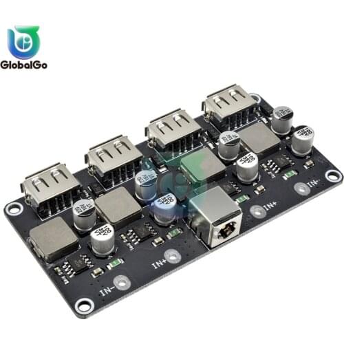 4 Channel Usb QC3.0 Qc2.0 DC-DC Buck Converter Charging Step Down Module 6-32V 9V 12V 24V To Fast Quick Charger Circuit B