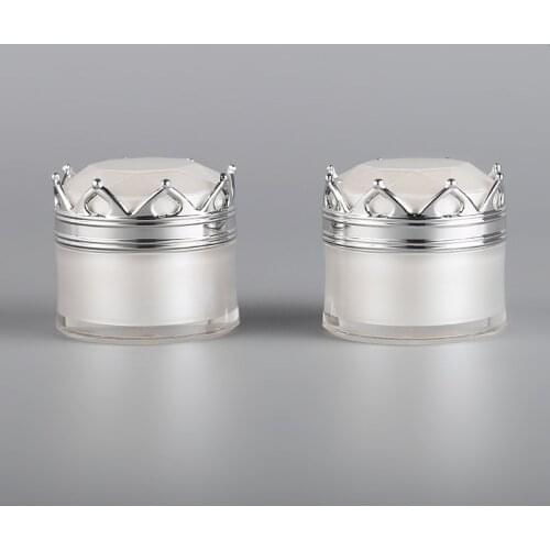 5/10/15/20g Gold Silver Acrylic Top Quality Lotion DIY Jars Empty Face Foot Mask Peel Refillable Bottle Containers Travel Set