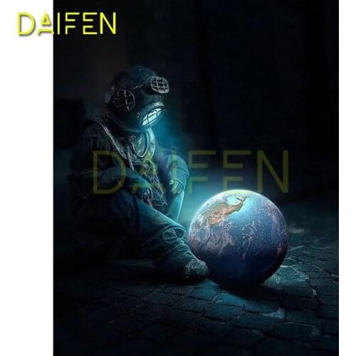 5D DIY Diamond embroidery Planet moon Full Round Diamond painting Cross stitch Alien Full Square Diamond mosaic Astronaut earth