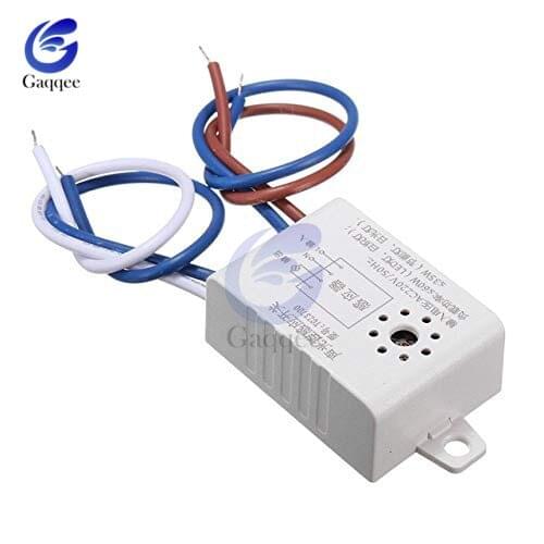 220V Automatic Auto On Off Sound Voice Control Sensor Switch Photoswitch Photoelectric Light Switch for Solar Lamp Street Light