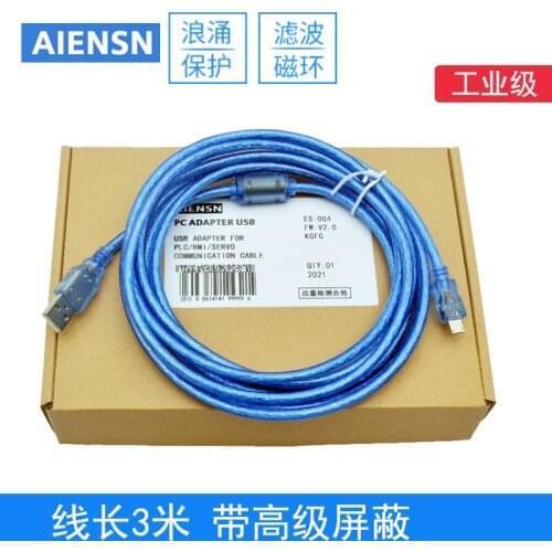 Wecon PLC LX3V/LX5V connection and computer USB port download cable programming cable USB-micro interface