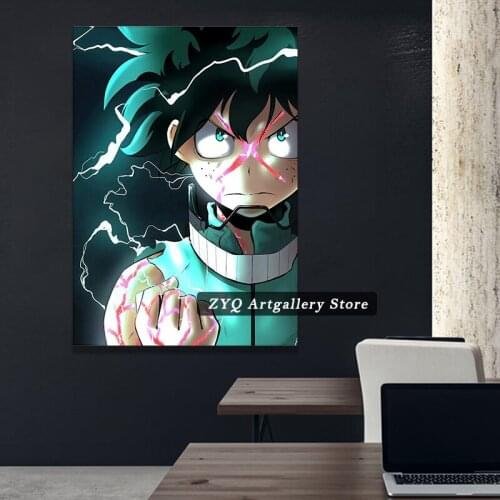My Hero Academia Izuku Midoriya Anime Canvas Painting Decor Wall Art Pictures Bedroom Study Home Living Room Decoration Prints P