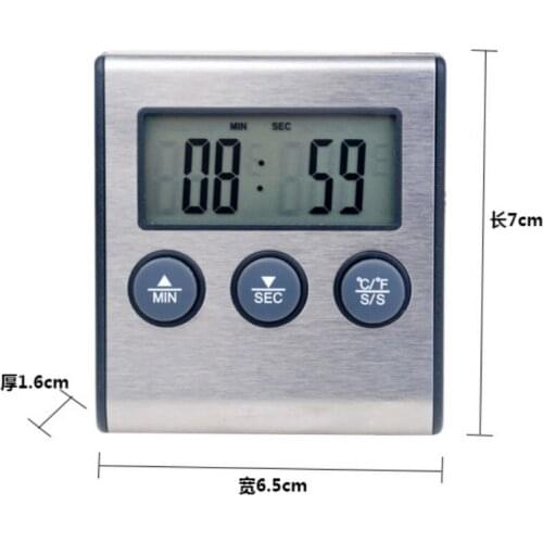 Kitchen Food Thermometer Timer Useful household tools, measuring supplies, timers, easy to use thermometer Easy to carry
