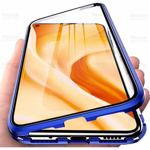 360° Magnetic Flip Case For Xiaomi Mi 11 Lite Double Sided Glass For Xiaomi11 i Mi11 Light 11i Mi11i Shockproof Protective Cover