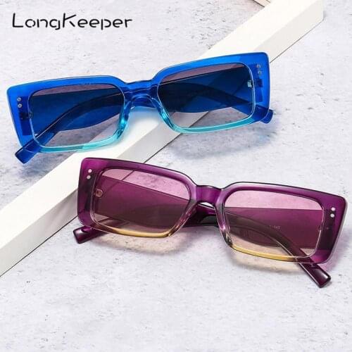 Fashion Small Rectangle Sunglasses Women Vintage Brand Designer Square Sun Glasses Female Lady Cat Eye Eyeglass zonnebril dames