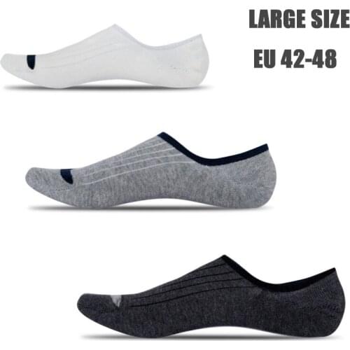 Large Size Mens Multi Pack Mesh Ventilating Comfort Fit Performance No-Show Socks Cycling Sport Running Socks Gray