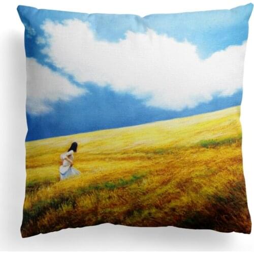 Top Durable Cotton Square 18 x18 inch Decorative Throw Pillows Cushion Covers Cases Pillowcases For Sofa