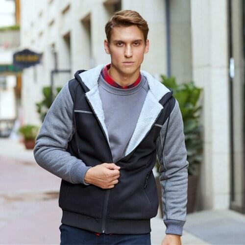 Ymwmhu New Arrival Thick Velvet Winter Parka Jackets Men Loose Warm Autumn Coats Fashion Male Hooded Hoodies Eur Size Clothing