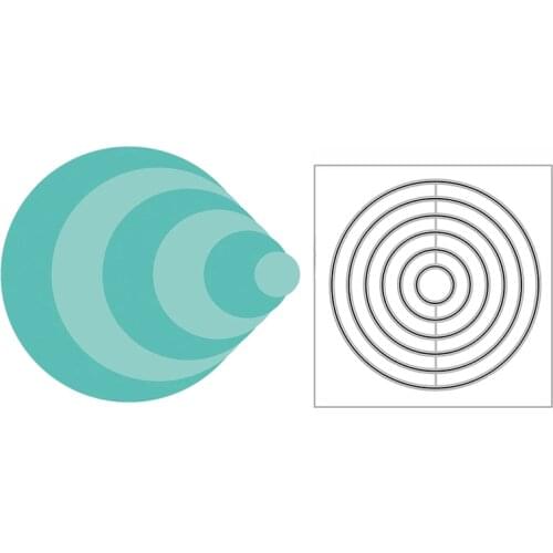 New Layer Nesting Circle Frame Background 2020 Metal Cutting Dies for DIY Scrapbooking and Card Making Embossing Craft No Stamps