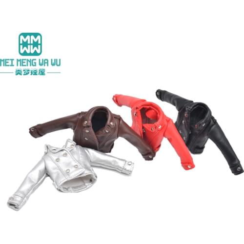 Blyth doll clothes Fashion Leather jacket for 28-30cm Azone OB accessories girl gift toy