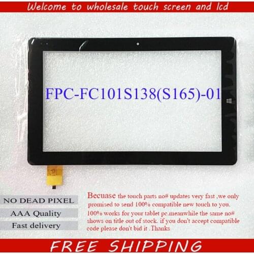 Original 10.1 inch Touch Screen Panel Digiziter FPC-FC101S138(S165)-01 For Tablet External Replacement Part Free Shipping