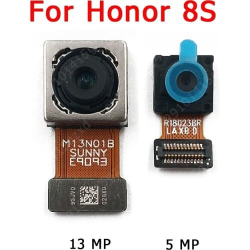 Original Front and Rear Back Camera For Huawei Honor 8S Main Facing Camera Module Flex Replacement Spare Parts