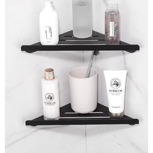 Bathroom Shelf Waterproof Wall Mounted Shampoo Storage Rack Portable Durable Corner Holder for Kitchen Home Bathroom Accessories