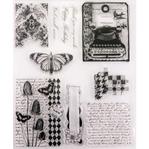 Silicone Clear Stamps CUTTING DIES For Scrapbooking STENSICLS BACKGROUND DIY PAPER Album Cards MAKING Transparent RUBBER Stamp