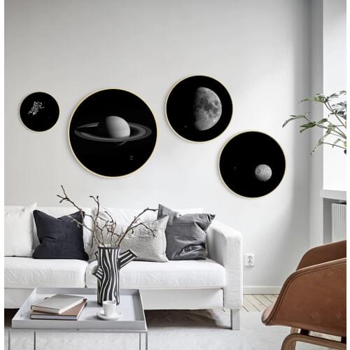 Modern Earth Space Picture Canvas Painting Home Decor Poster for Living Room Bedroom Dormitory Wall Art Decor Para El Hogar