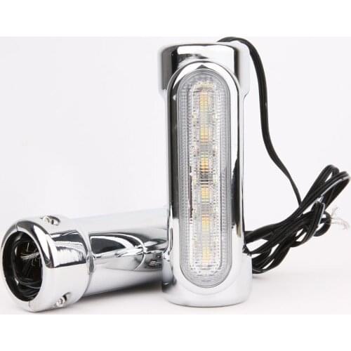 Motorcycle Highway Bar Switchback Turn Signal Light White Amber LED For Crash Bars for Touring Models For victory
