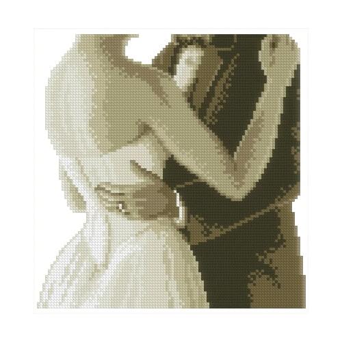 Embroidery Needlework Crafts 14CT Unprinted DIY Quality Cross Stitch Kits Handmade Wedding Dance Gift Arts Home Decor People