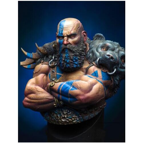 1/8 orc shouted bust ancient Figure Resin Model Miniature figure Unassembly Unpainted