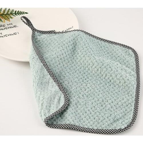 2/5 Pcs High Quality Coral Fleece Kitchen Rag Super Water Absorption Absorption Shedding Family Multifunctional Cleaning Cloth