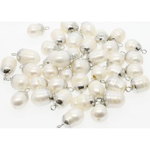 5pcs/bag natural freshwater pearl gourd-shaped white pendant star jewelry making DIY necklace bracelet earring jewelry accessory