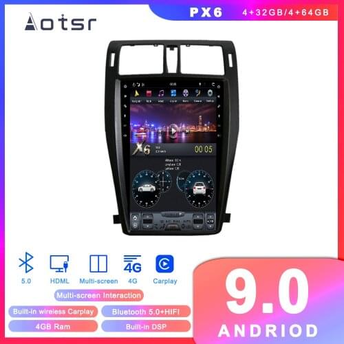 Tesla style Android 9.0 car GPS navigation for Toyota Crown 2010-2015 13th Auto Radio Stereo Head Unit Recorder Vertical Screen