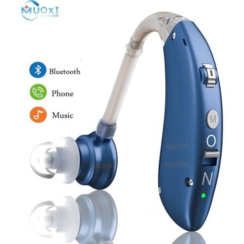 2021 new cheap Bluetooth Hearing aid Mini Rechargeable BTE Hearing aids Sound Amplifier USB Hearing Amplifier For The Elderly