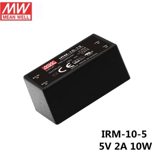 MEAN WELL IRM-10-5 5V 2A meanwell IRM-10 10W Single Output Encapsulated Type