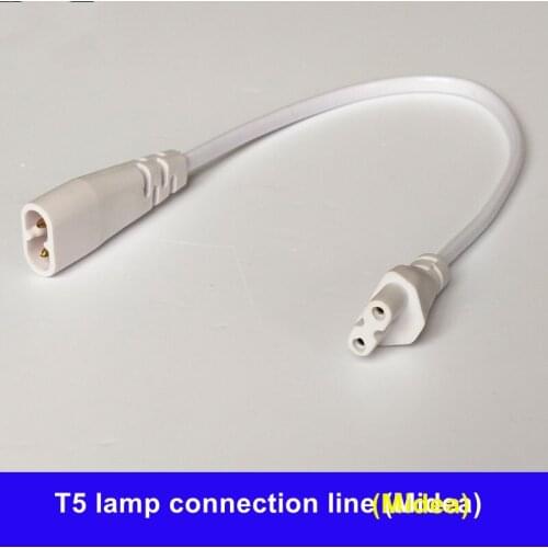 10pcs/lot T5LED Lamp Double-ended Connecting Wire 2-core Male-female Butt Joint 2-hole Plug 8-word Corner Extension Power Cord