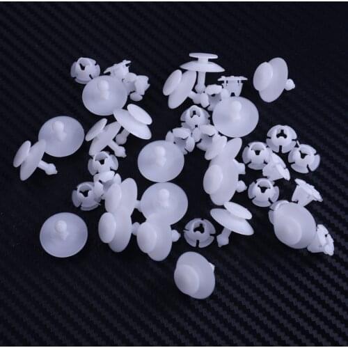 DWCX 20sets Plastic Car Front Rear Bumper Fixing Fastener Clip Trim Fit for Ford KA 1996-2001 2002 2003 2004 2005 2006 2007 2008