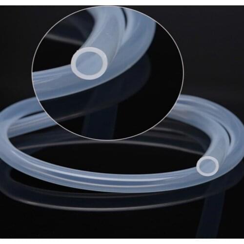 1M Food Grade Clear Transparent Silicone Rubber Hose 4 5 6 7 8 9 10 11 12 14 16 mm Out Diameter Flexible Silicone Tube