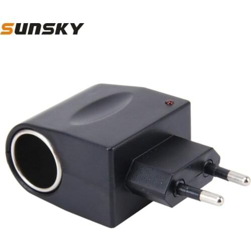 Vehicle Power Inverters 6W 220V AC/DC to 12V DC with Car Cigarette Lighter Socket Adapter Converter Vehicle Amplifier EU Plug