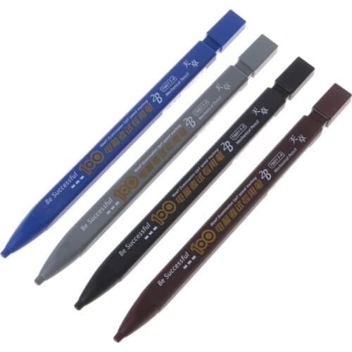 1 Pc 2B Black Lead Holder Exam Mechanical Pencil Automatic Testing Grade Stationery New Sent At Random