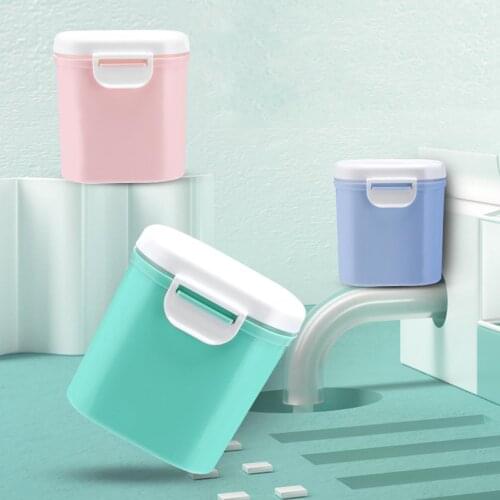 Baby Milk Powder Box Portable Solid Color Storage Container Large Capacity Kid Food Snacks Cereal Storage Box Feeding Baby Care